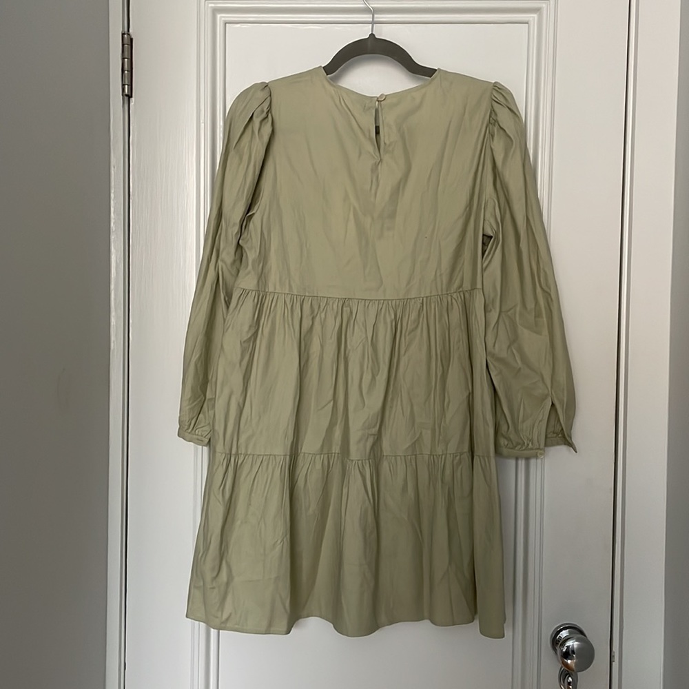 Reformation Beckett Sage Mini Dress - Picture 3 of 8